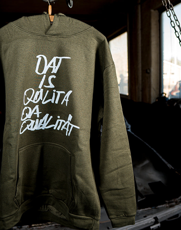 Dat is Qualität Rechtschreibfehler Hoodie