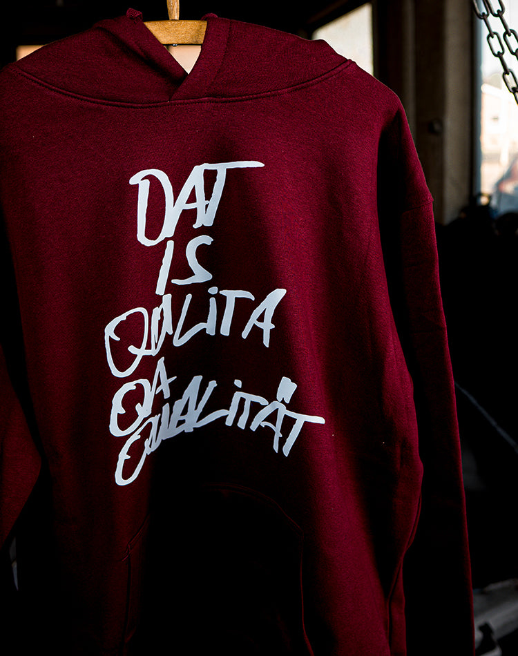 Dat is Qualität Rechtschreibfehler Hoodie