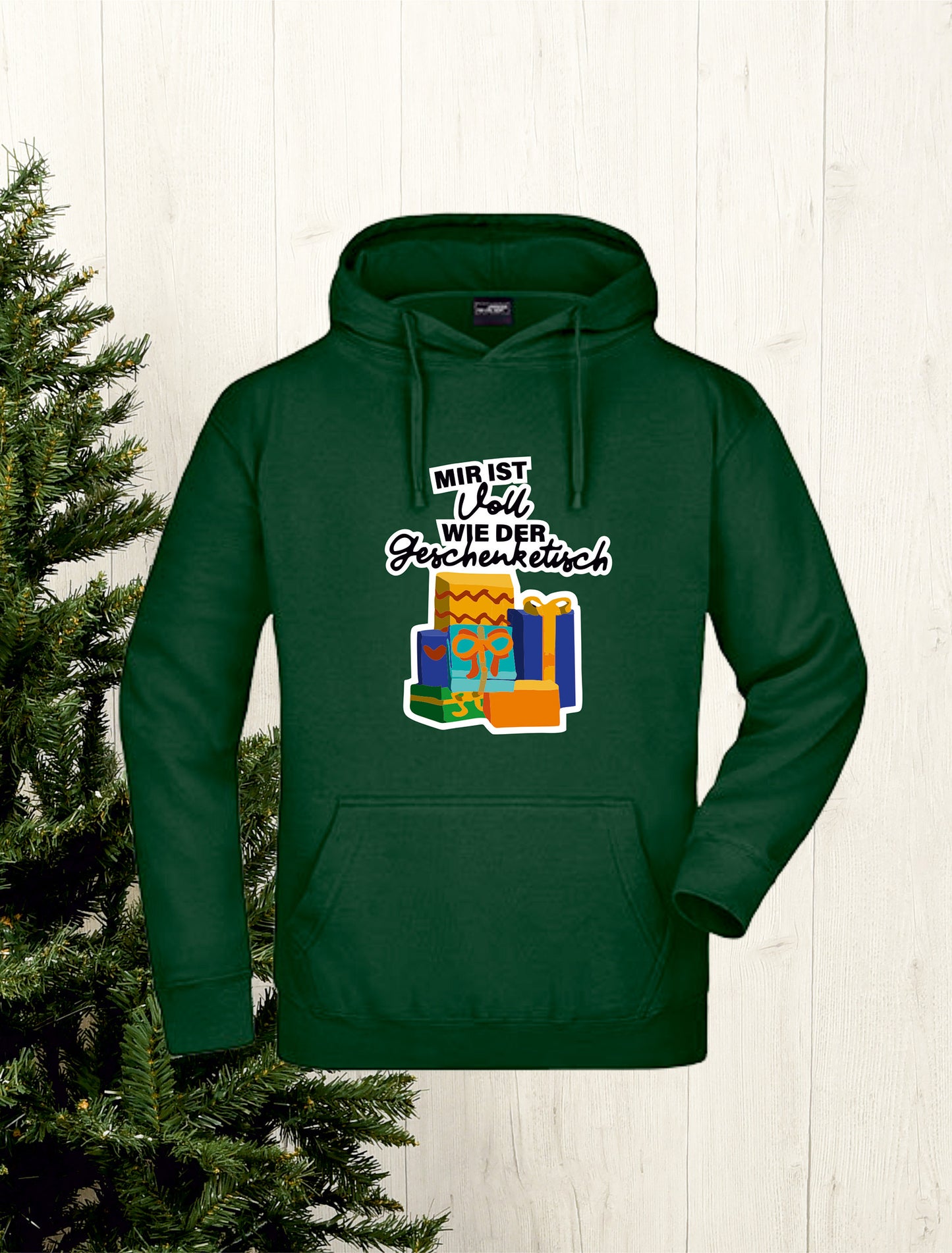 Hoodie Mir ist so voll wie der Geschenketisch