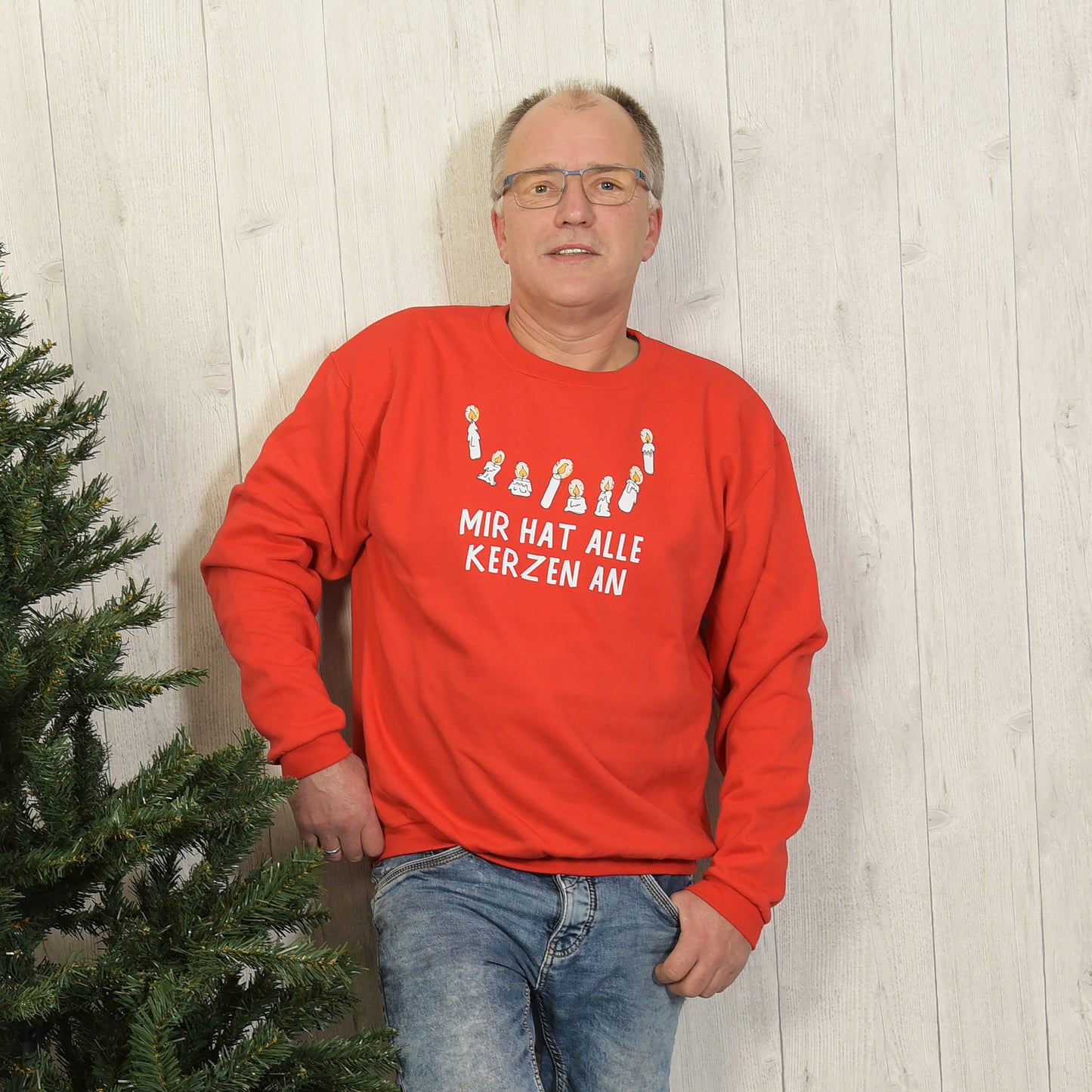Sweater Mir hat alle Kerzen an