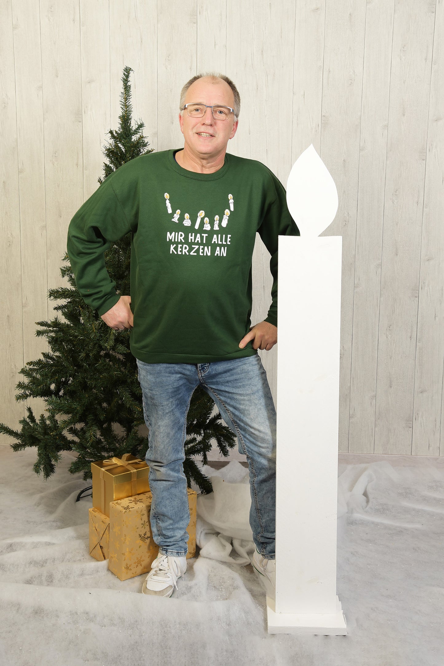 Sweater Mir hat alle Kerzen an