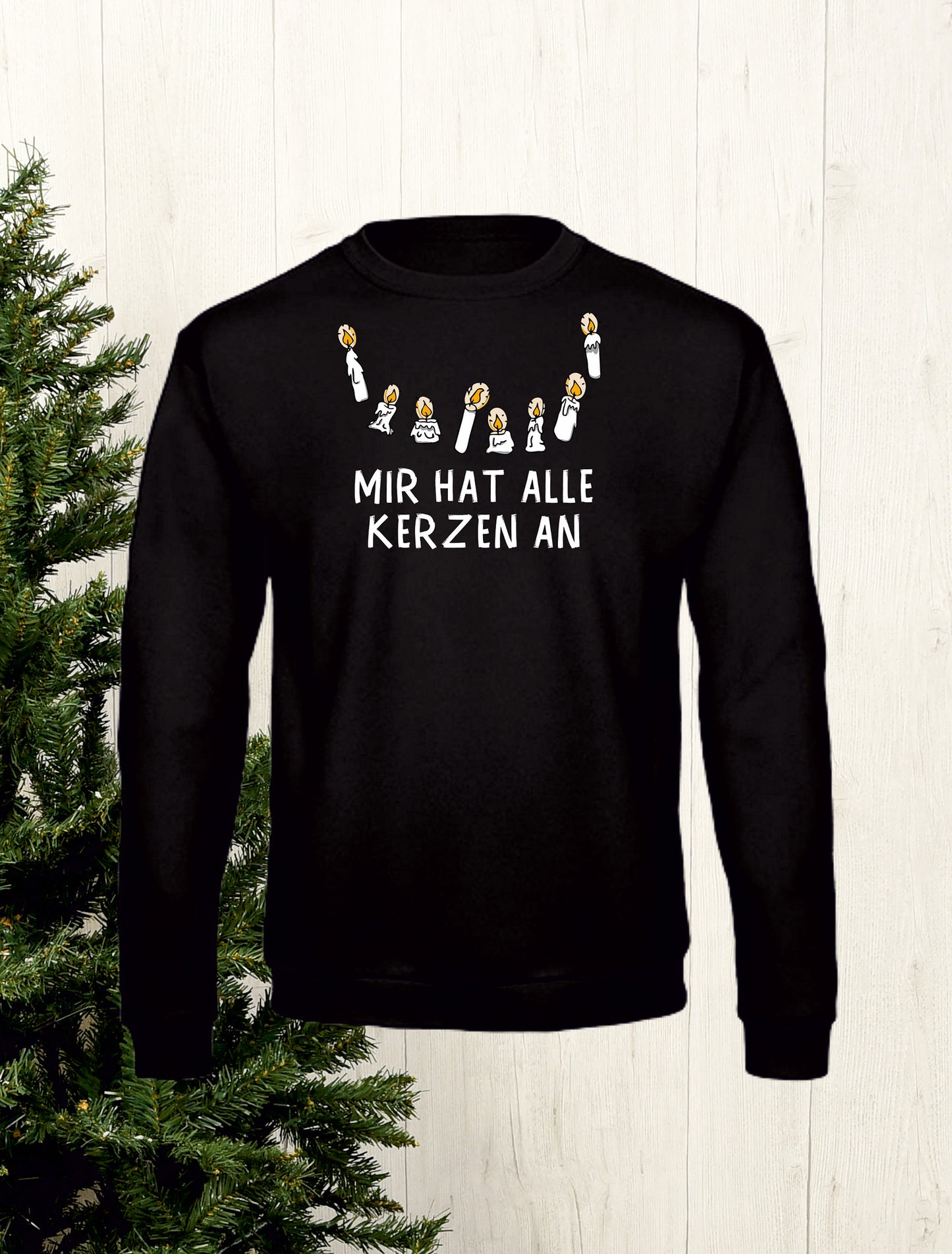 Sweater Mir hat alle Kerzen an