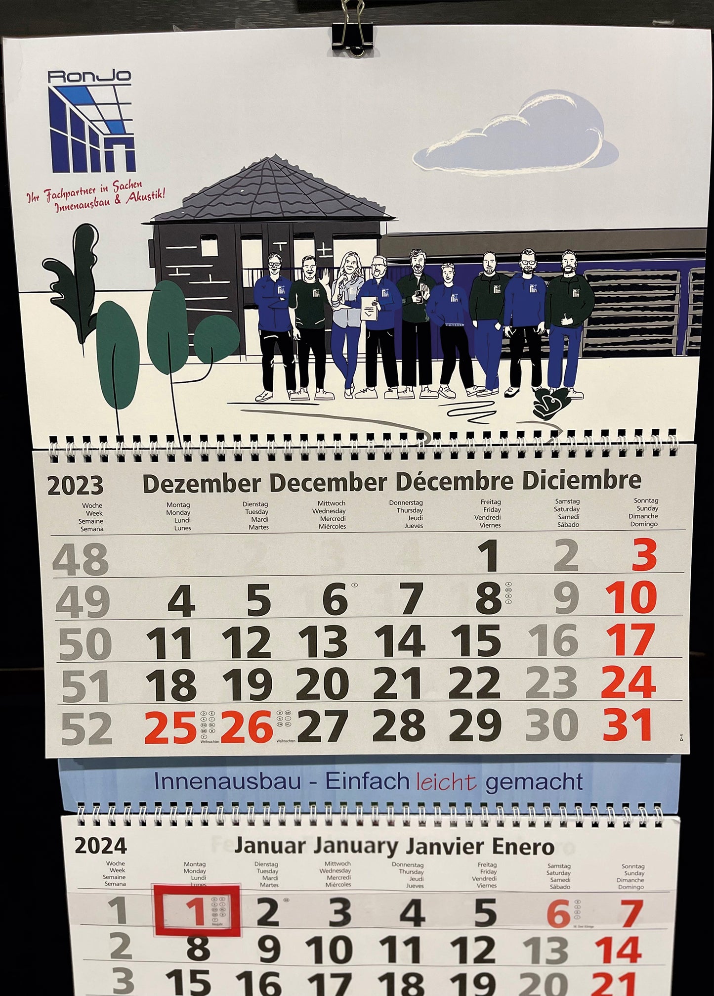 RonJo Spaltenkalender 2024