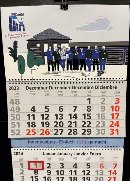 RonJo Spaltenkalender 2024