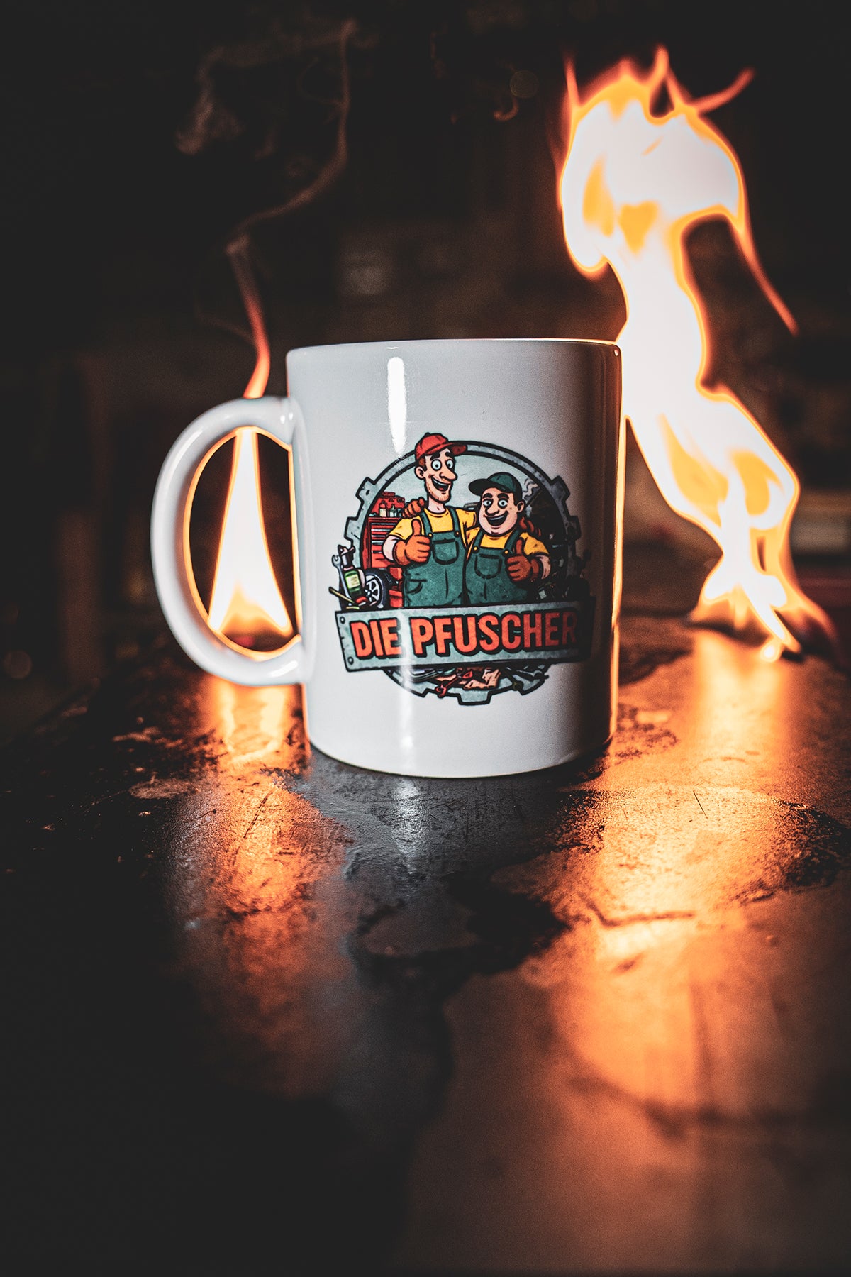 Pfuscher Tasse mit Motive
